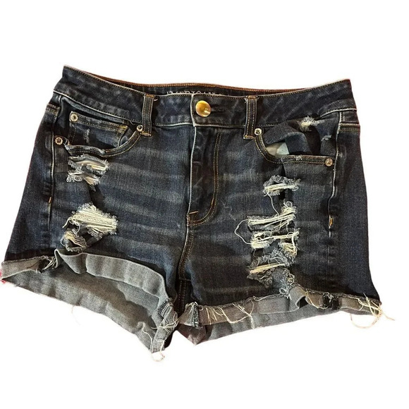American Eagle Size 8‎ Hi Rise Shortie Shorts - Picture 1 of 4